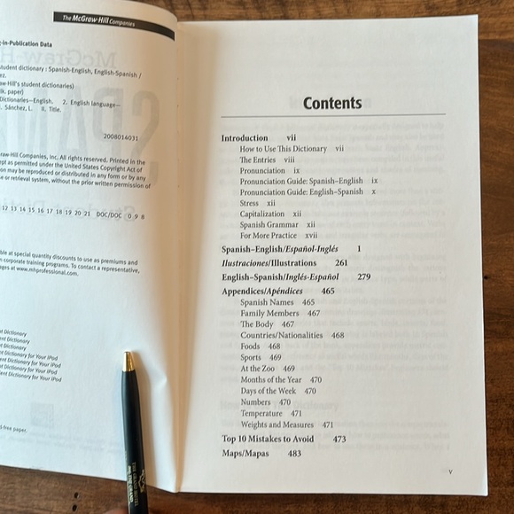 Spanish Student Dictionary McGraw-Hill - Picture 6 of 6